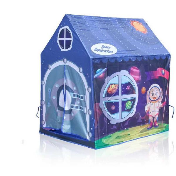 Childrens Unicorn Game Tent Pink Princess Castle Childrens Folding Rocket Space Game House Cabin Tipi Tent Boys and Girls Birthday Gifts W24