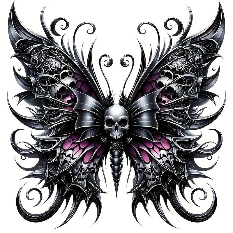 TEMU 6-inch And Gothic Vinyl Decals For Car Rear Laptop Computer Truck Motorcycle Windows Wall Gloss Self-adhesive Sticker Black With Purple , Single