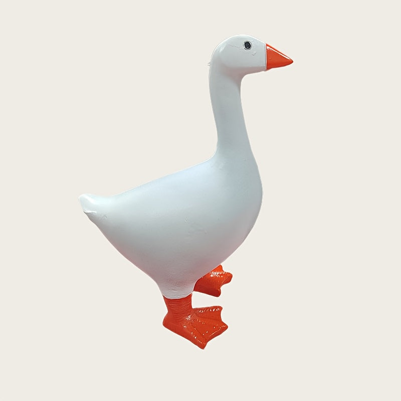 TEMU 1pc, Keychain Sculpture, Resin Goose Duck Figurine, Versatile Indoor Decor For Home, Office, Hotel, Tabletop Ornament, Ideal For Christmas,