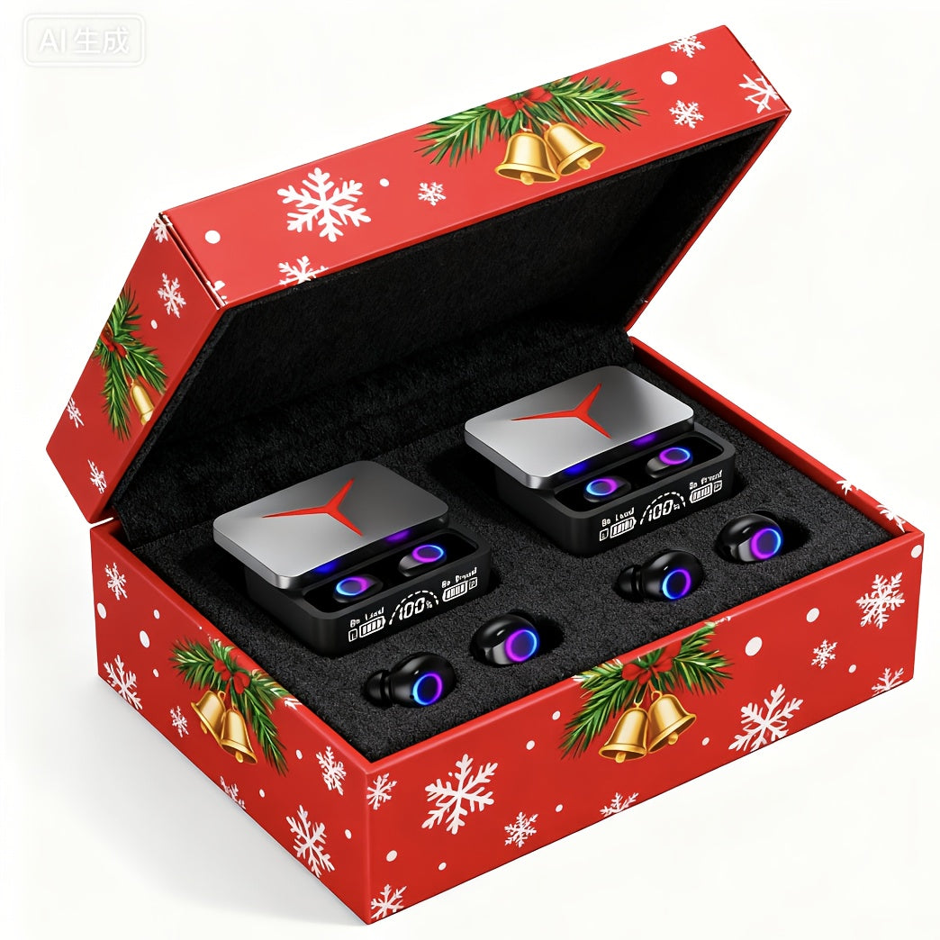 TEMU Free, Stereo Wireless Earbuds, Heavy (suitable For Study, Business, Sports, Running, Fitness) Portable Design, Compatible With Tablets And