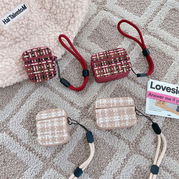 Sticky plaid pattern suitable for Pro2 Bluetooth wireless 1-2-3 generation headphone cover, cute and creative