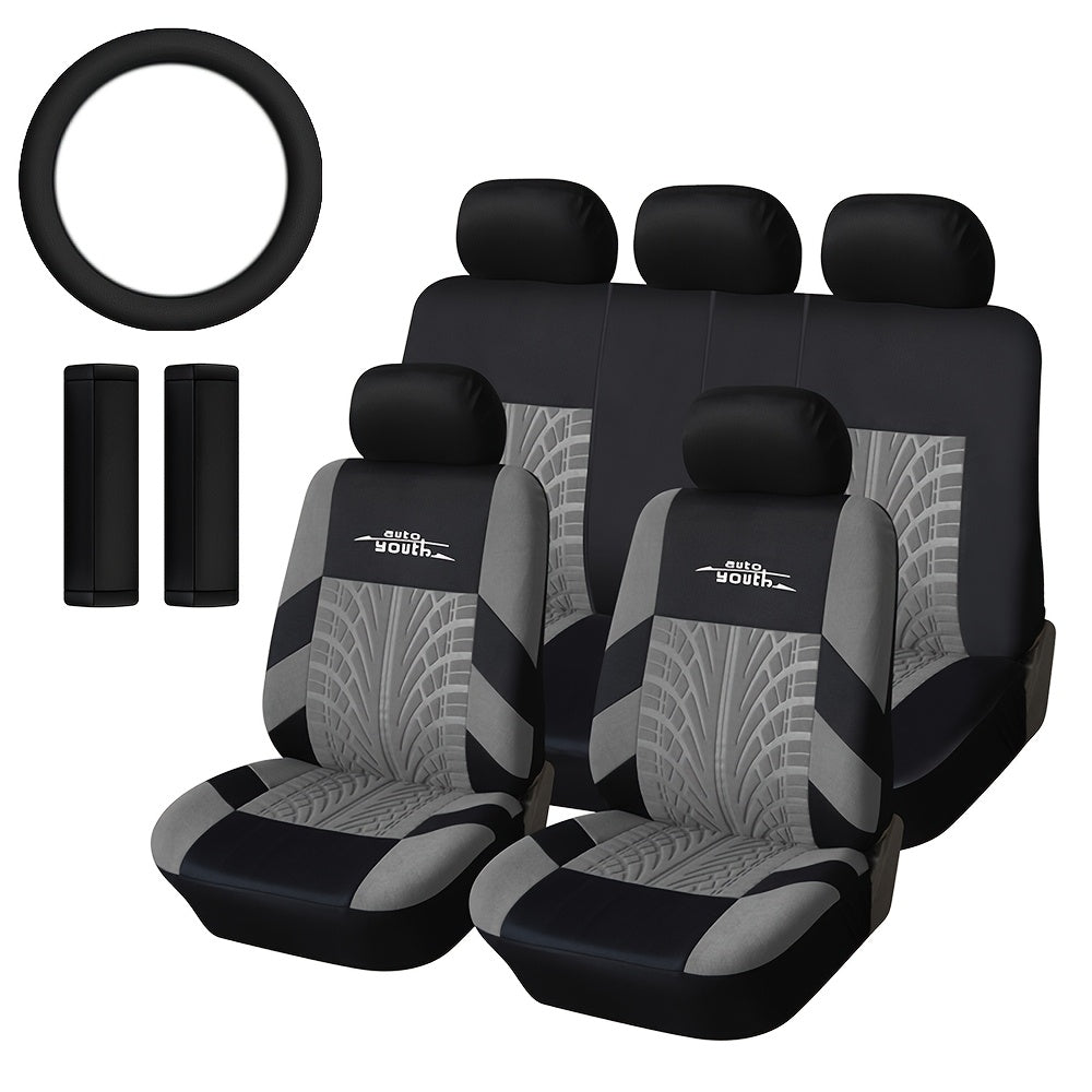 TEMU Full Car Seat Covers Set Universal Classic Fits Most Cars Covers Car Seat Protector