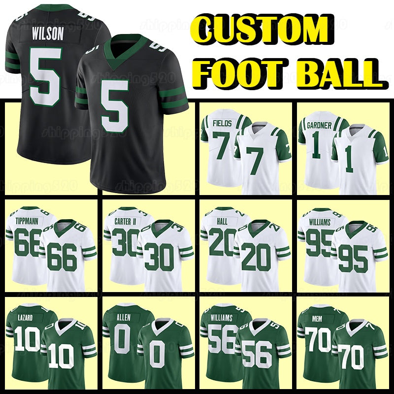 7 Justin Fields Football Jersey 5 Garrett 1 Sauce Gardner Quincy Williams Armand Membou Jermaine Johnson II Leonard Taylor III Jamien Sherwood Joe T