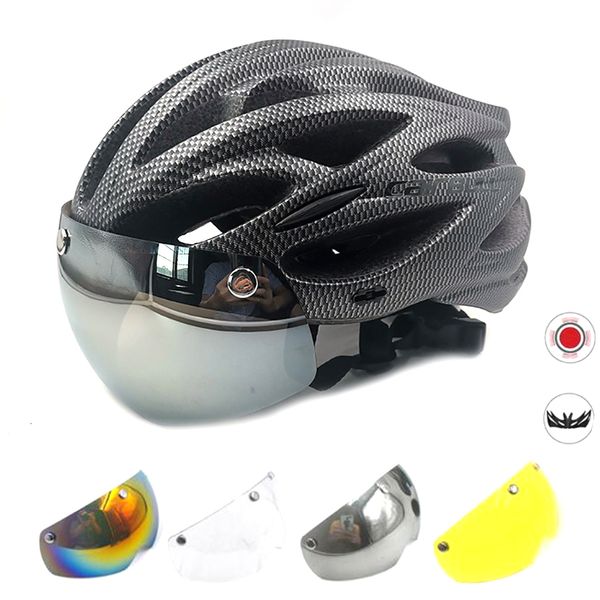Cycling Helmets Cairbull Ultralight Bicycle HelmetRoad Mtb Mountain Bike Led With Removable Visor Goggles For Cycling Helmet Casco Accesorio
