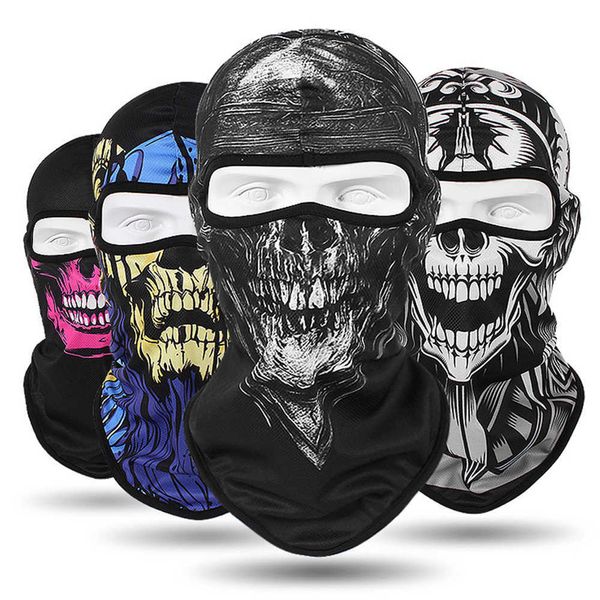 Caps Masks Winter clava Motorcycle Cycling Face Mask Lycra Moto Biker Wind Cap Ski Mask Stopper Windproof Motorcycle Mask T220928