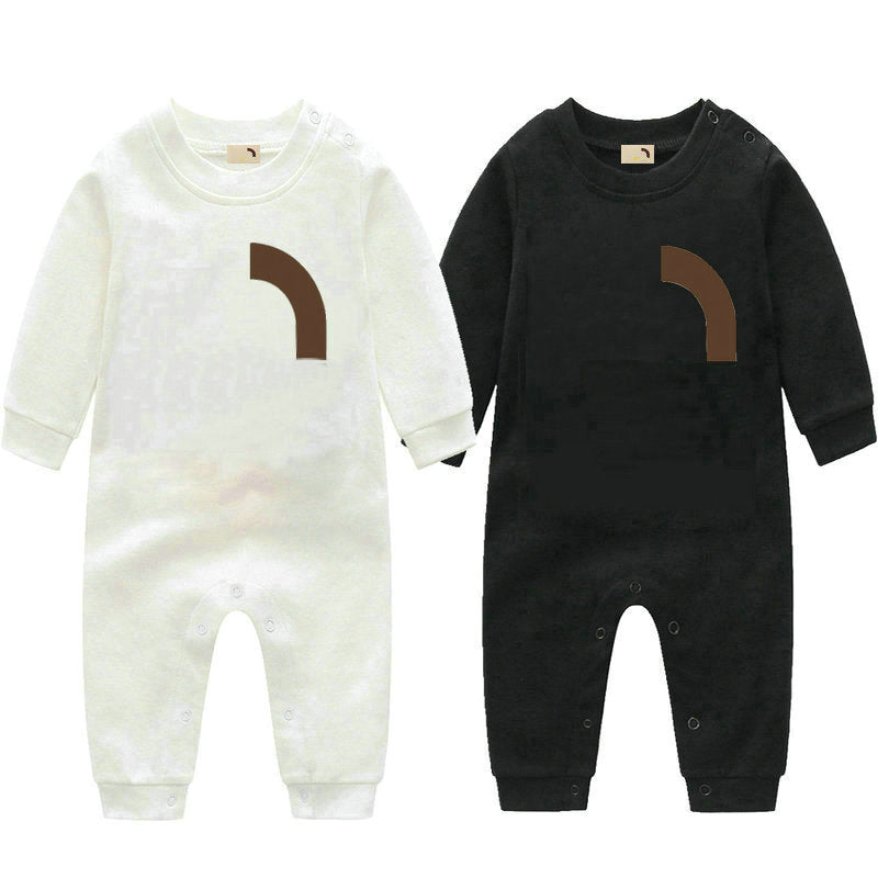 kids baby Pure cotton Rompers Boys girls designer print summer short sleeved and Long sleeve jumpsuit newborn romper Jumpsuits&Rompers