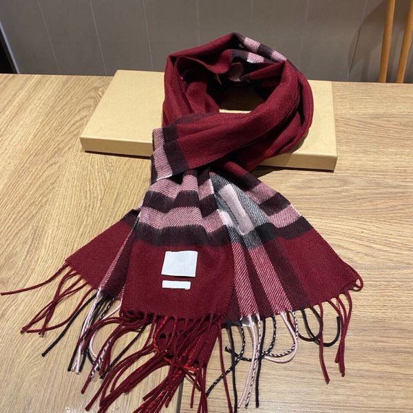 New top Women Designer Scarf Fashion Men luxury 100% Cashmere Scarves for Long Wraps Size 180x30cm Christmas gift classic Winter warm Scarve