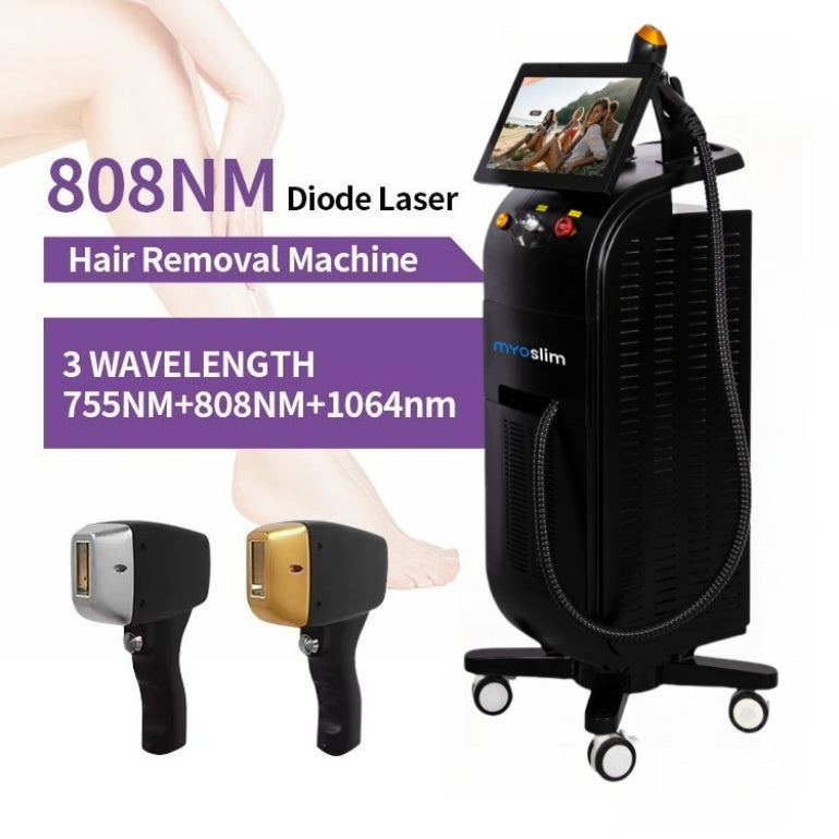 808nm Diode Laser Hair Removal Device For Beauty Salon Use With Painless Permanent Reduction And Fine Hair Removal Features