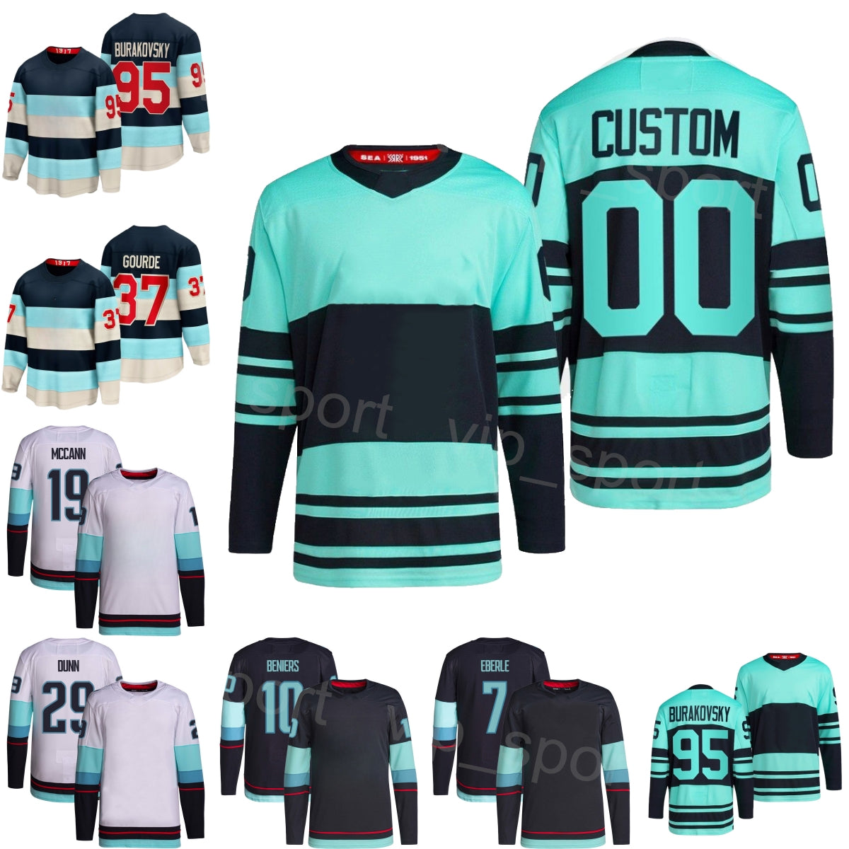 Winter Classic 2024 Men Kids Women Hockey 17 Jaden Schwartz Jersey 95 Andre Burakovsky 19 Jared McCann 29 Vince Dunn 7 Eberle 10 Matty Beniers 37 Ya