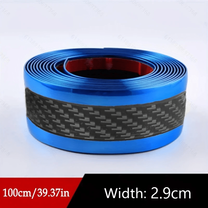 TEMU Stylish Car Door Sill Bumper Sticker - Self-adhesive Vinyl Protection For Scratches And Dents, Semi-glossy Finish, , Car Door Protection,