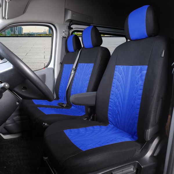 Four 1+2 Seasons General Car Seat Covers High quality Material Protector Polyester Fiber For Mercedes Vito W639 For Ford Transit d