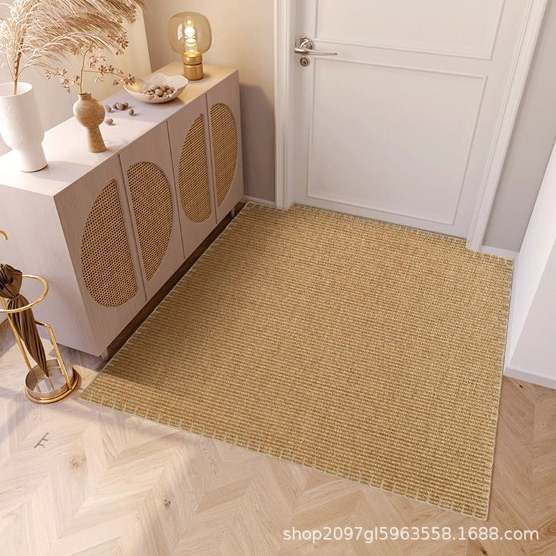 Japanese style imitation sisal carpet bedroom living room balcony bay window room cat scratch mat beige floor mat