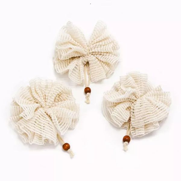 Ramie Bath Pouf Brushes Exfoliating Home Spa Weave Loofah Shower Rich Foams Bubbles Face Body Scrubber Bal