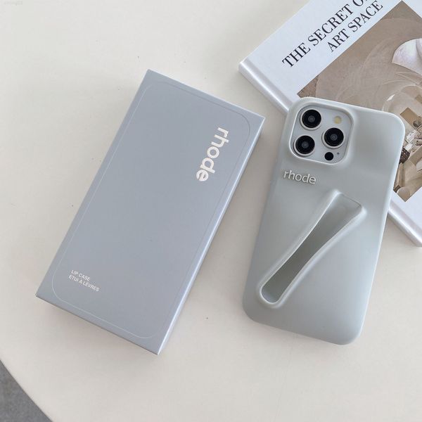 phone rhode case Lipstick Portable Case Design Lip Gloss Lipstick Lip Balm 3D Make-Up Silicone Phone Case for iPhone 16 15 14 13 Pro Max Sil