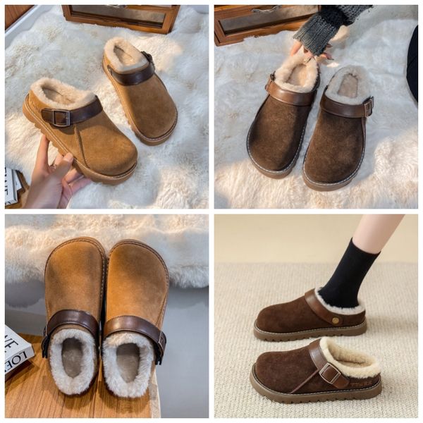 Lazy Man Newblance Meias chinelas fêmeas do lado de fora usam novos yezzyzshoes outono e inverno mais fogues retro tudo