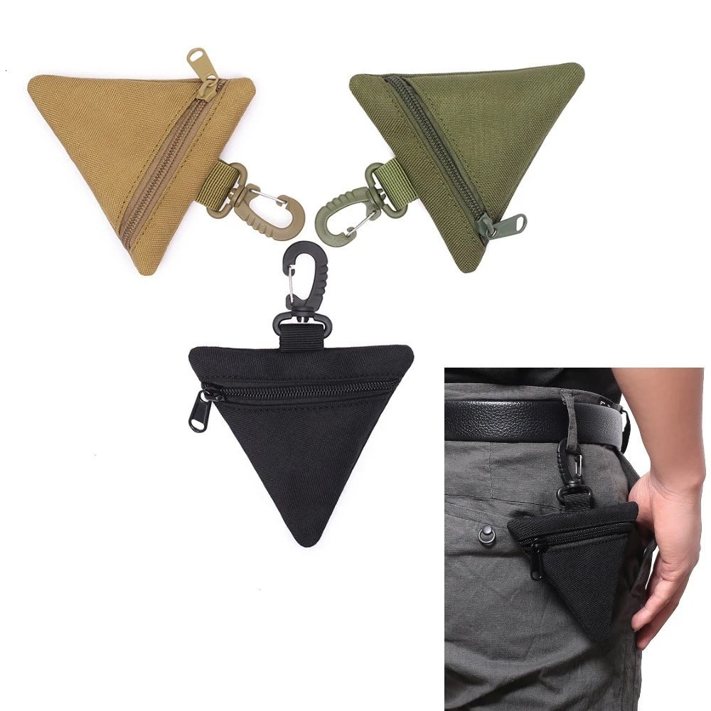 TB BHULAMTE Designer Outdoor Triangular Waist Bag Tactical Coin Purse Military Enthusiast Tactical Buckle Running Portable EDC Tool Storage Handheld
