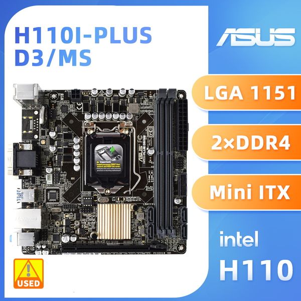 AAUS H110I-PLUS D3-MS Motherboard LGA 1151 Socket H110 Chipset for i7-6700K i5-6600K CPU Supports DDR3 32 GB Memory Mini-ITX