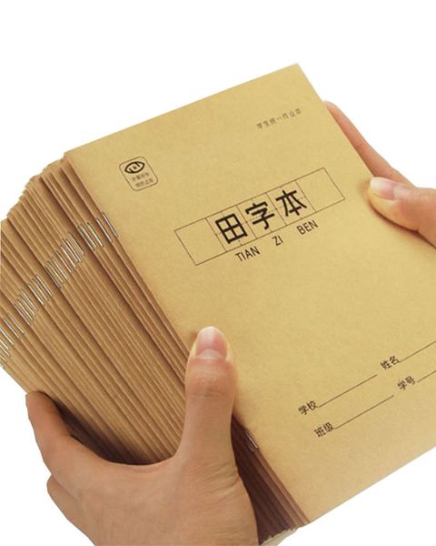 Notepads Enlightenment Primary Learn Chinese Character Notebook Handwriting Tian Zige Ben Pinyin Practice Book Stationery Supplies 10pcs 230
