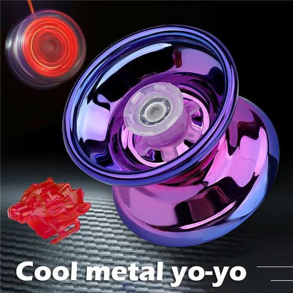 Alloy glitter metal yo for Childrens Toys Fun Toys Yo for Children and Beginners Metal Yo Outdoor Toy Acessoriesy250120