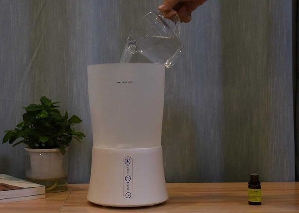 Humidifiers Humidifier Large 2000ml XL diffuser Aromatic humidifier 2 litre capacity Large living room home coverage area High fog timer dar