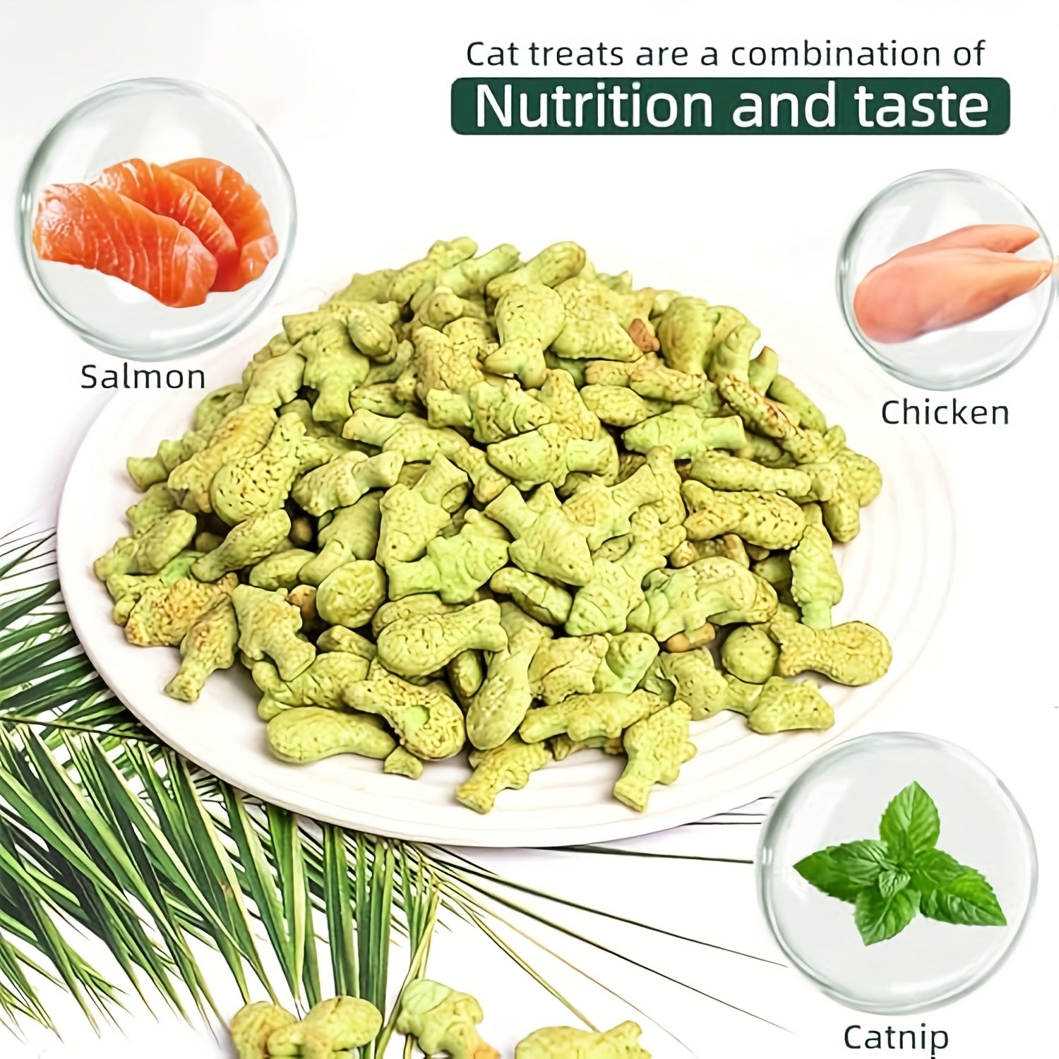 TEMU Natural Cat Treats - Herbal For Hairball Control, Digestive Support & - No Artificial Flavors, , Antibiotics, Food Attractants, Or Salt, Cat