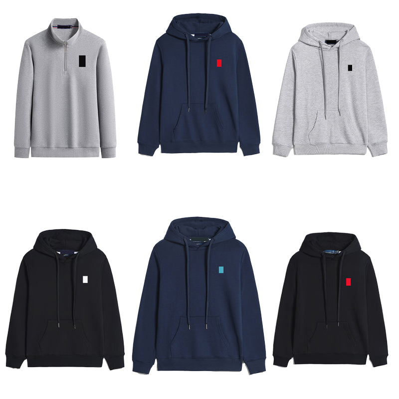 Mens Designer Hoodie Polo Sweater Fleece Shirts Woman Knitted Thick Half Zipper High Neck c Knit Knitting Hoody Hooded Sweatshirt Jumpers Cotton Swe