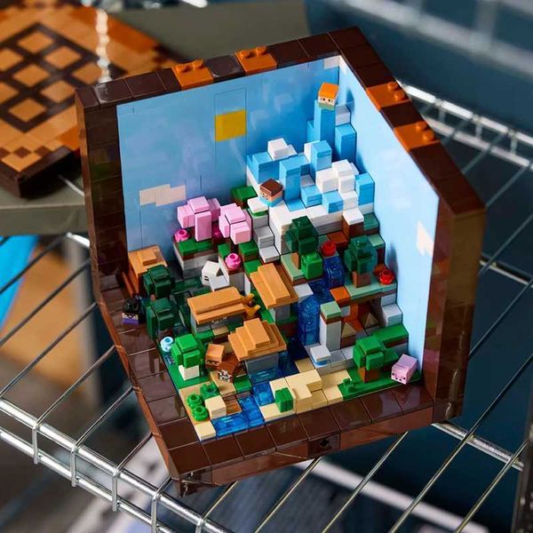 Blocks MINISO 1195Pcs The Crafting Table 21265 Game Create Model Building Blocks Adults Toys for Kids Birthday Christmas Gifts Y250112D5IU