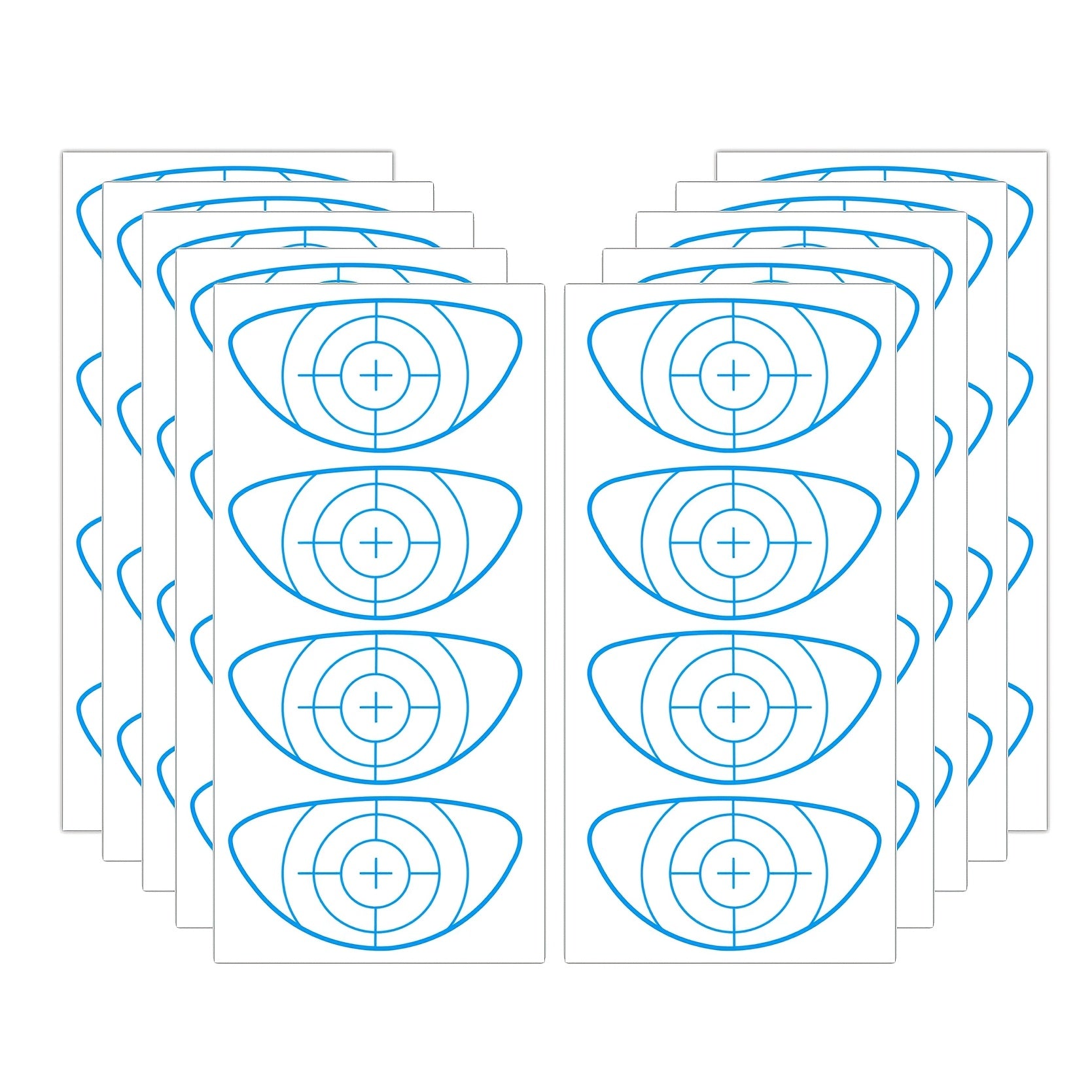 TEMU 40-pack Tape Labels - & Irons Stickers, Paper Material, Single Use, , Irregular Shape - Ball Hitting Recorder For Swing Practice & Training Aids