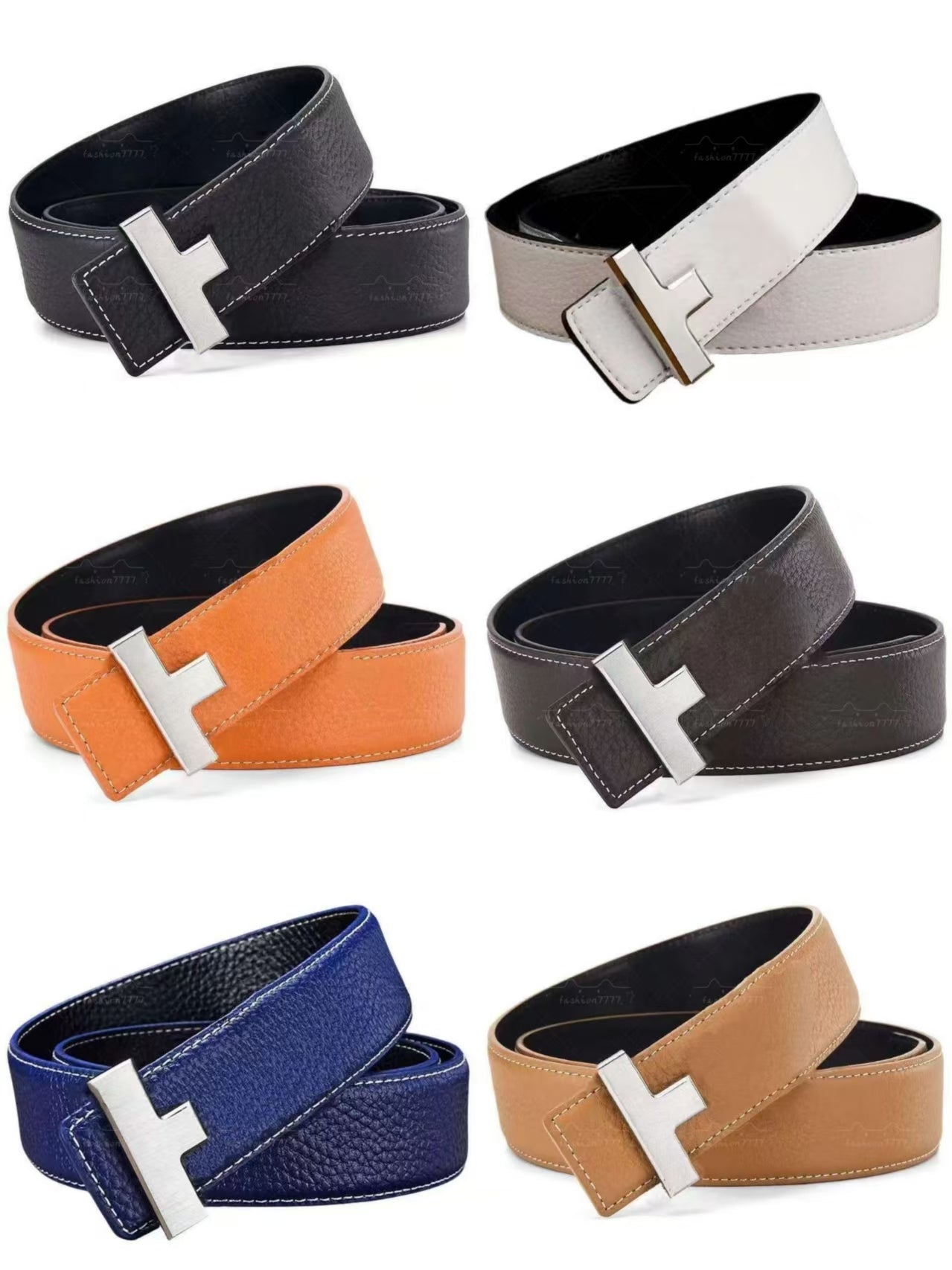 Gold buckle diamond belt designer men&#039;s belt 3.8cm wide cowhide belt luxury belt high-end business casual belt