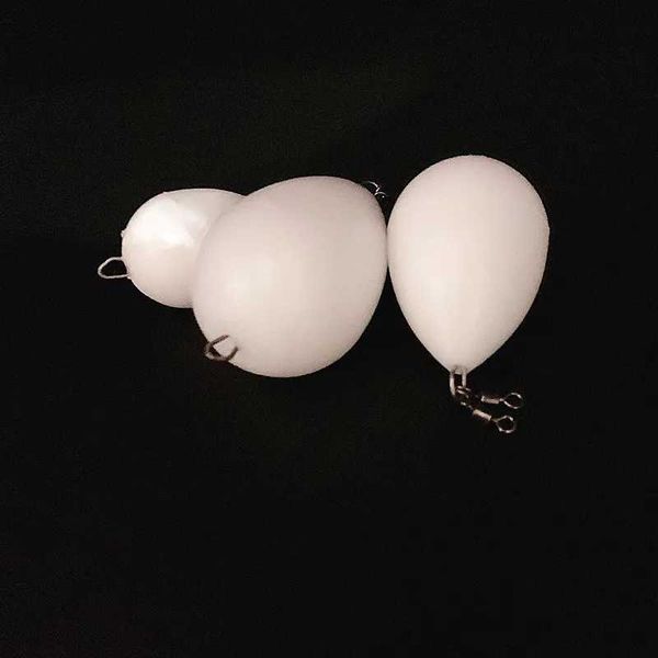 News 5 eggs floating on white bobber float fishing float to help throw long-distance casting baitW241116