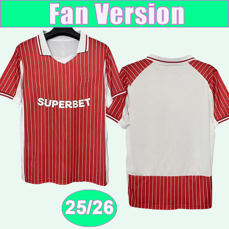 2025 26 Dinamo Bucuresti Mens Soccer Jerseys BORDUSANU PERICA BOATENG Home Red White Football Shirts Short Sleeve Adult Uniforms