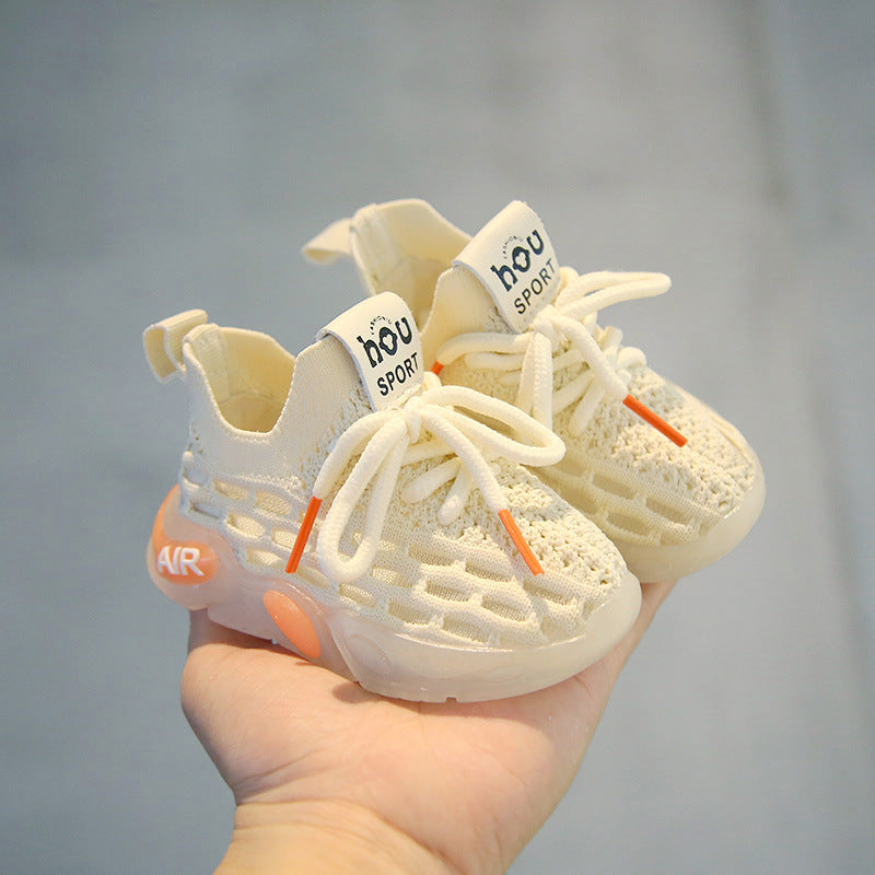 Baby Toddler Shoes Soft Breathable Knitting Infant Sneaker Light Non-Slip 0 - 6 Year Kidsnest Boy Girl First Walkers Kid Shoes Sizes US0.5C-US10C K0