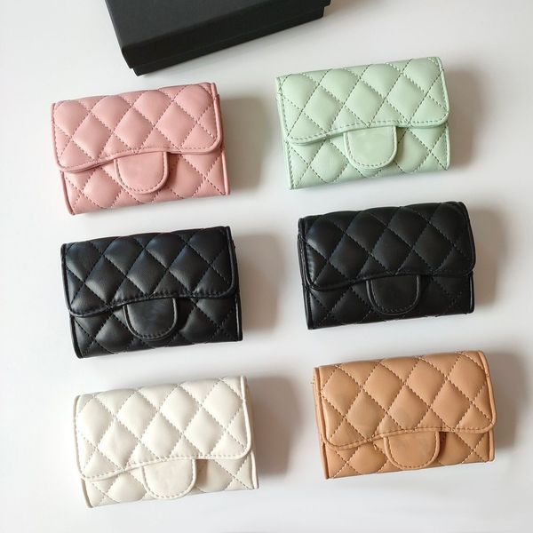 FashionWallet Designer Woman Coin Pouch Credit Card Holders High Quality Genuine Leather Small Bag Keychain Luxury Cardholder Card Case Desi