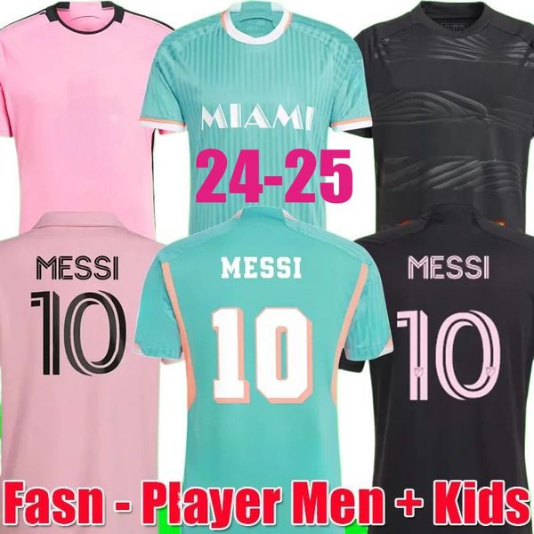 24 25 MESSIS Fans Men Kids Inter Miamis FC Player Home Away Shirts SUAREZ Soccer Jerseys SERGIO JORDI ALBA MOTA Football Kits
