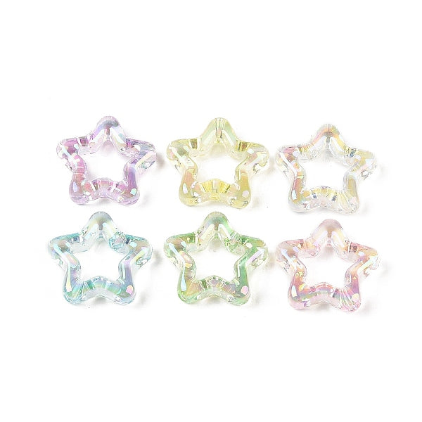 Placage uv perles acryliques transparentes