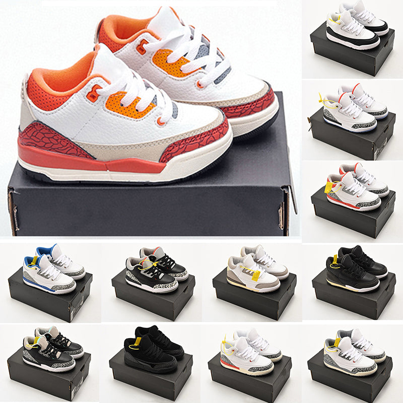 designer big kids shoes toddlers boys girls 3 3s Basketball Shoes boys girls children infant Sneakers Baby Trainers Outdoor shoes Size 25-35