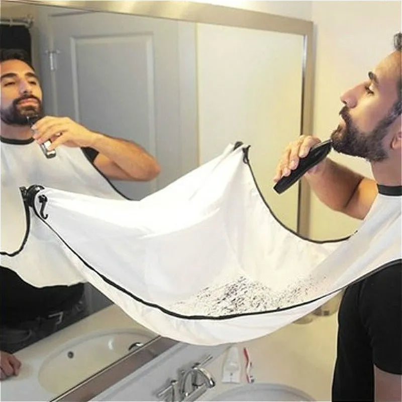 Shaving Apron for Man Beard Shaving Apron Care Bib Face Shaved Hair Adult Bibs Shaver Cleaning Hairdresser Gift Clean Apron 0509