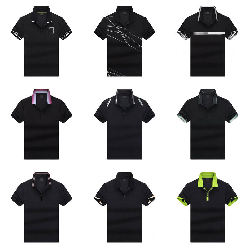 summer business men polo shirt fashion lapel men shirt high quality casual shirts designer polo shirt breathable fabric tee