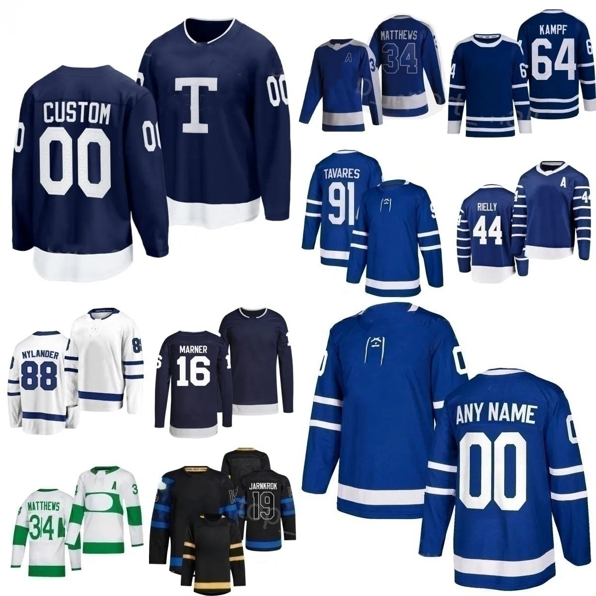 Maple Leafs Hockey Jersey William Nylander Austons Matthew Knies Jake McCabe Nicholas Robertson Bobby ann Timothy Liljegren Anthony Stolarz Calle Ja