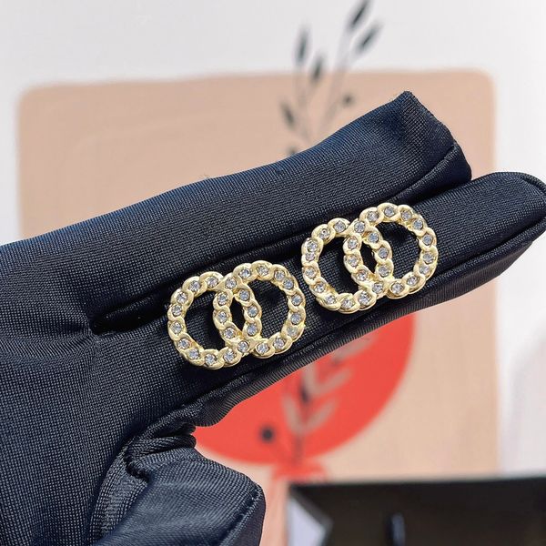 Brand Diamond Stud Earring Designer Jewelry Love Earrings Luxury Fashion Earring Gift Women Youth Accessories Art Design