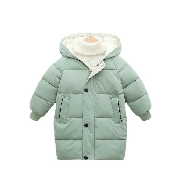 k8 Kids Down Long Outerwear Winter Autumn Teen Cotton Clothes Boys Girls Cotton-Padded Parka Coats Big Children Thicken Warm Jacket