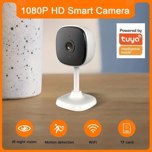 2MP 1080P HD Smart WiFi Camera Home Security IP Camera Baby Monitor, Support 128GB TF-card Storage, Motion Detection, Remote Control, IR Dis