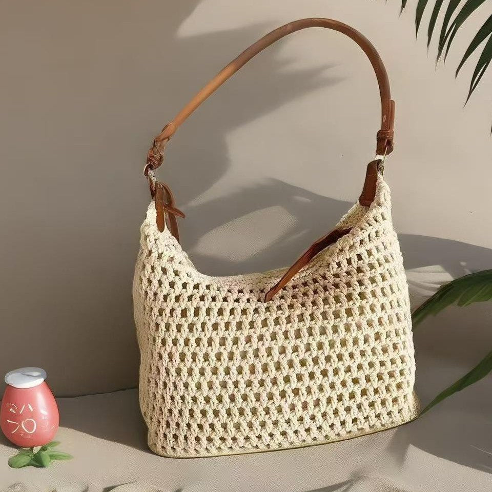 New crossbody new small knitting seaside handbag shoulder bag women 2025