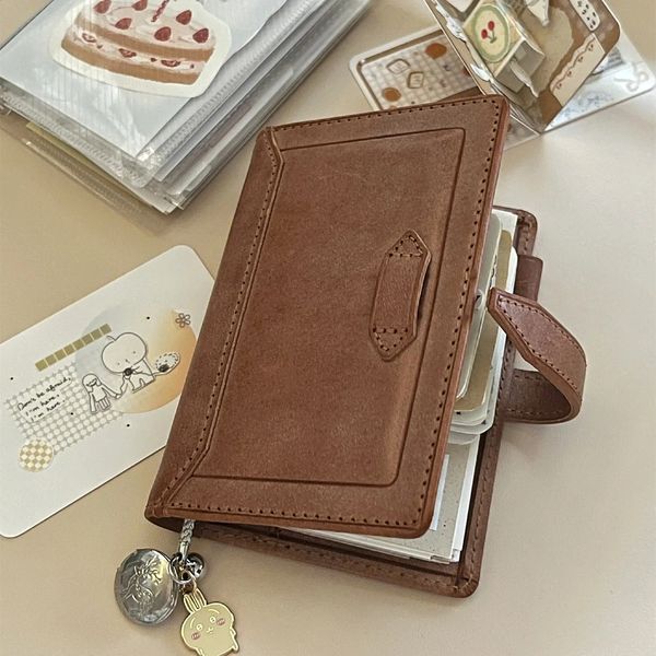 Brown Retro M5 Notebook With Thickened Leather Loose Leaf Suitable For Students To Keep Track Of Class Notes 241223