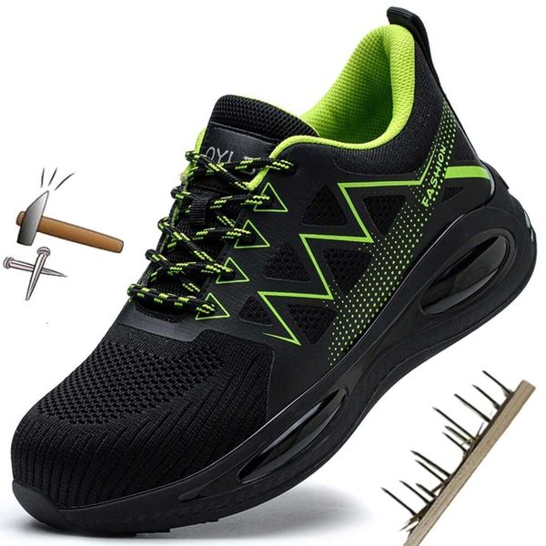 Steel Toe Cap Working Boots Sneakers Lightweight Safety Work Men Women Breathable Construction Shoes dhshoesad