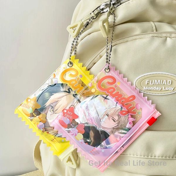 Cartoon badge box candy bag clothes hanger for pin card dolls 5color Itabag decorative accessories transparent protective cover H313 240926