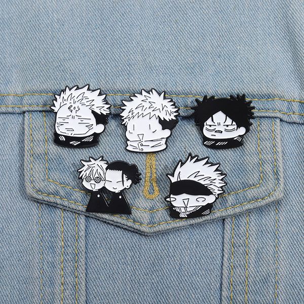 japanese Jujutsu Kaisen enamel pin Cute Anime Movies Games Hard Enamel Pins Collect Metal Cartoon Brooch Backpack Hat Bag Collar Lapel Badge