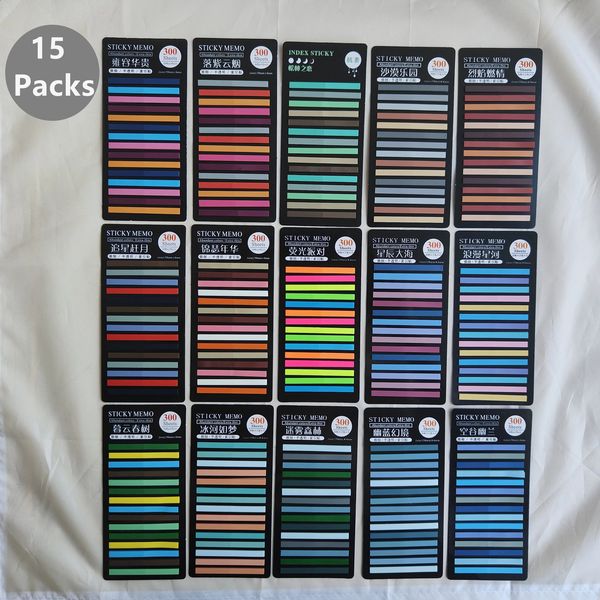 4500 Sheets Transparentes Sticky Notes SelfAdhesive Annotation Read Books Bookmarks Tabs Notepad Aesthetic Stationery 250120