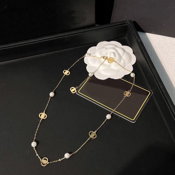 Pearl Pendant Necklaces Luxury Designer Necklaces Pendant Choker Love Chain Women Gold Plated Stainless Steel Love Gift Jewelry Accessories