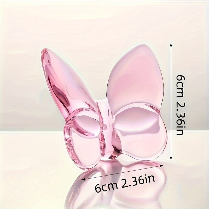 TEMU 1pc 6cm Elegant Crystal Glass Decoration - Desktops, Bookshelves, Living Room - Ideal For Wedding Gifts & Party Gifts